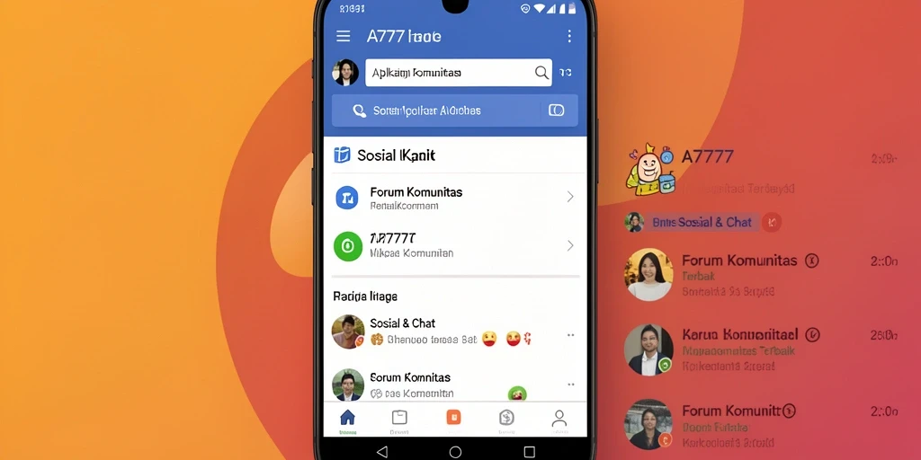 Antarmuka A7777 menampilkan berbagai forum komunitas yang menarik.