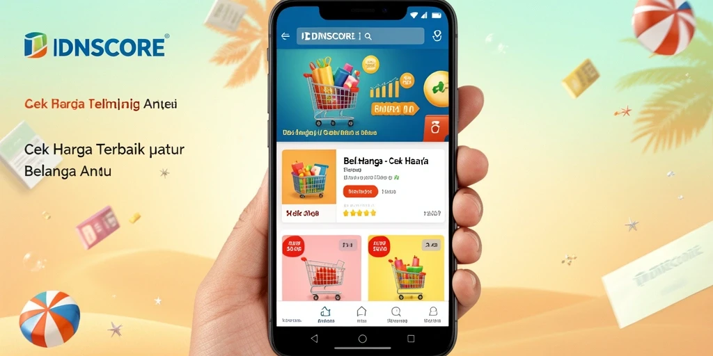 Tampilan antarmuka IDNSCORE yang menampilkan daftar harga produk.