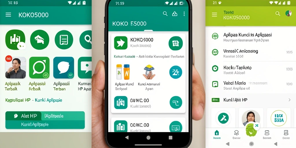Antarmuka KOKO5000 yang sederhana dan fungsional.