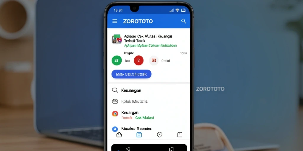 Antarmuka ZOROTOTO menampilkan fungsi cek mutasi yang sederhana namun informatif.