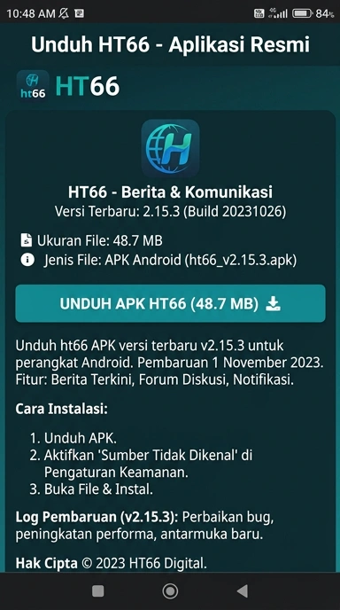 Unduh dan Instal APK ht66 untuk Android di Indonesia